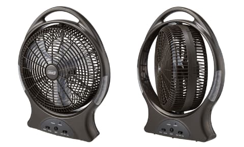 コールマン、キャンプに便利な充電式ファン。家や車でも使える - 家電