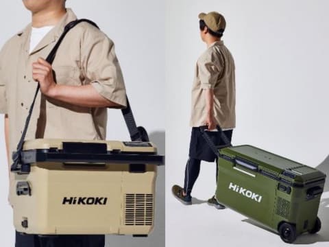 ハイコーキ、アウトドアで冷凍と冷蔵を同時にできるコードレス冷温庫