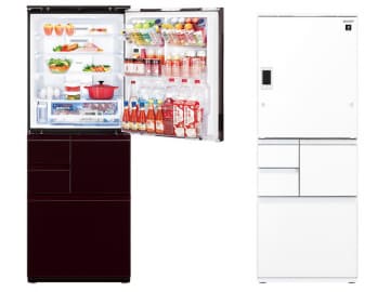シャープ、ワンタッチで軽々とドアが開けられる「電動どっちもドア