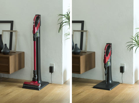 日立、新「スタンド式充電台」で使いたいときにサッと取り出せるように