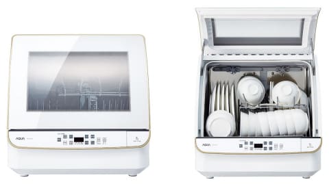 アクア、食器のすき間に水流が届く食器洗い機。30点収納可能 - 家電 Watch
