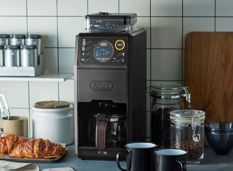 Toffy、豆の挽き具合を無段階で調整できる全自動コーヒーメーカー