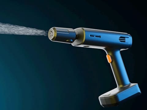 コンセント不要のハンディ高圧洗浄機 車の泡洗浄も - 家電 Watch