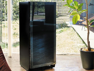 ワイン8本入る、冷蔵庫一体型2ドアワインクーラー - 家電 Watch