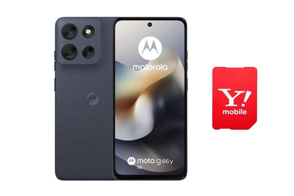 ワイモバイルのスマホがAmazonでセール、「moto g66y 5G」が1円