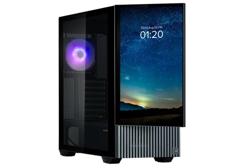 Zalman、前面に15.6型モニターをドドーンと構えたPCケース - PC Watch