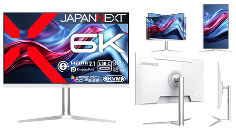 17万9,800円の31.5型6Kモニターが登場！JAPANNEXTから - PC Watch