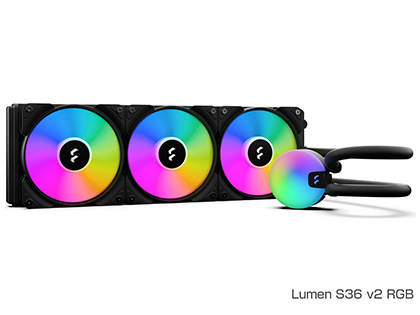 Fractal Designの光る水冷CPUクーラー「Lumen v2」が発売、計6モデル
