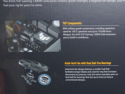 12VHPWRコネクタを2基搭載した「TUF Gaming 1200W Gold」がASUSから