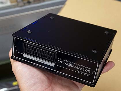 RGB 21ピンを15ピンに変換するアダプタ「CSync Separator」が店頭販売
