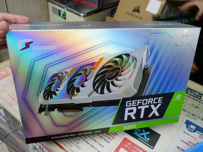 Colorfulの“白いGeForce RTX 3050”が39,800円、OCボタン搭載 - AKIBA