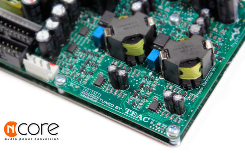 ティアック、Ncore搭載の小型パワーアンプ。大型レベルメーター装備