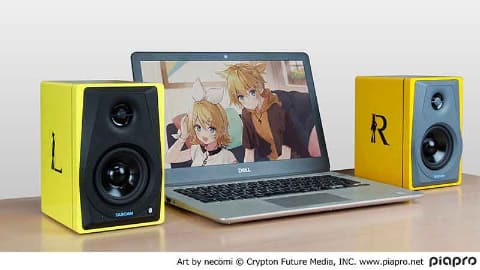 TASCAM、初音ミク&鏡音リン・レンカラーのモニタースピーカー - AV Watch