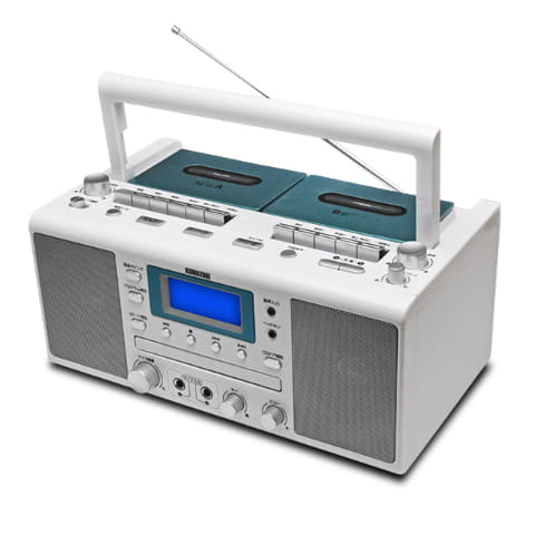 マイク付属でカラオケ楽しめるCDダブルラジカセ - AV Watch