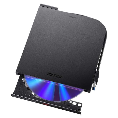 バッファロー、ダブル給電のポータブルBD/DVDドライブ - AV Watch