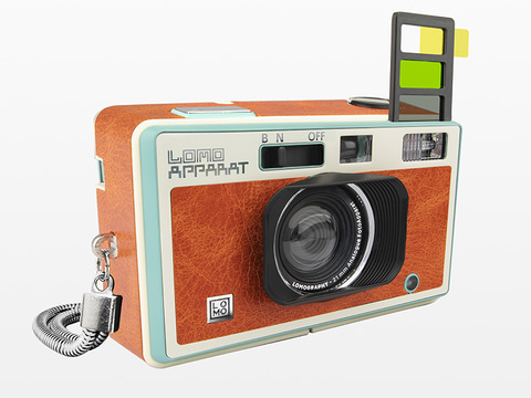 ロモグラフィー、21mmレンズ搭載のフィルムカメラ「LomoApparat