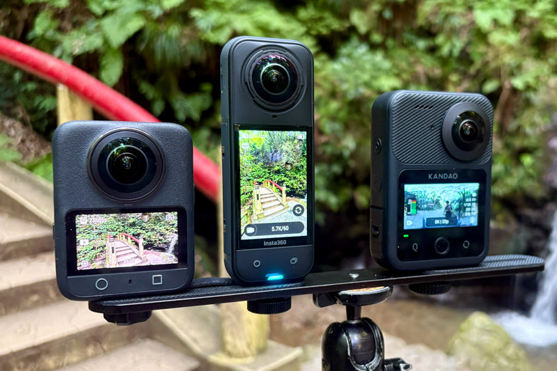 デジカメ動画Watch】レビュー：8K 360°カメラ3モデルを比較する