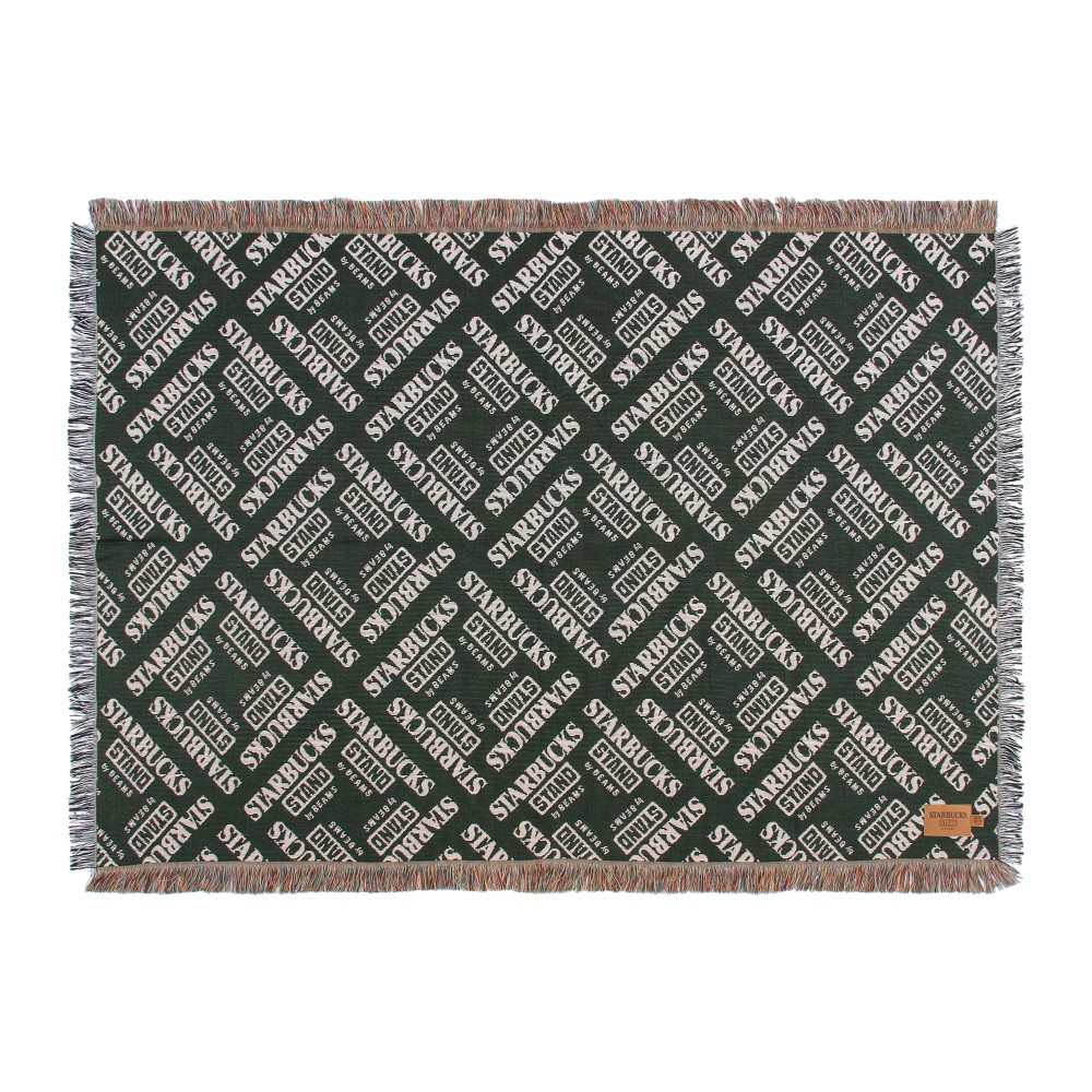 STARBUCKS STAND by BEAMS ジャカードスローケット グリーン|グッズ
