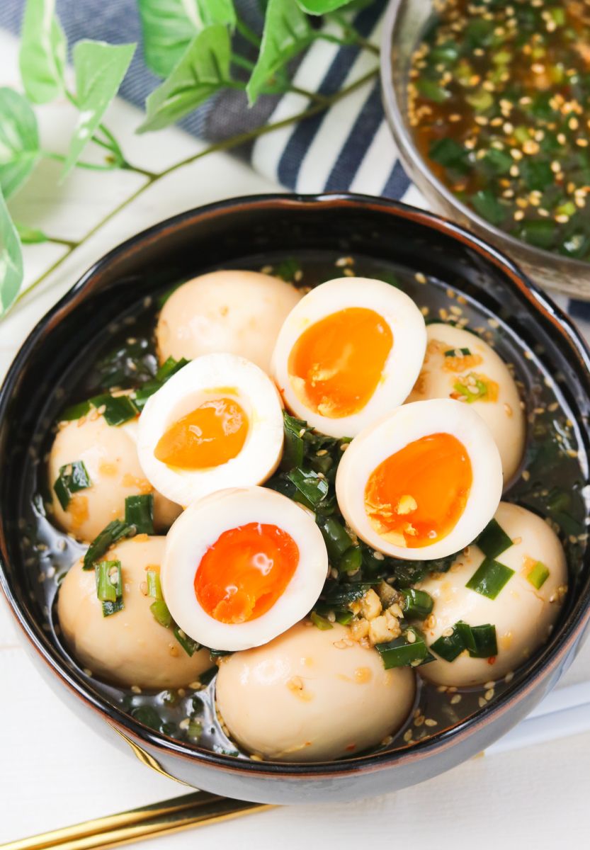 史上最高】白飯が止まらい無限ニラ漬け煮卵！ | レシピサイトNadia