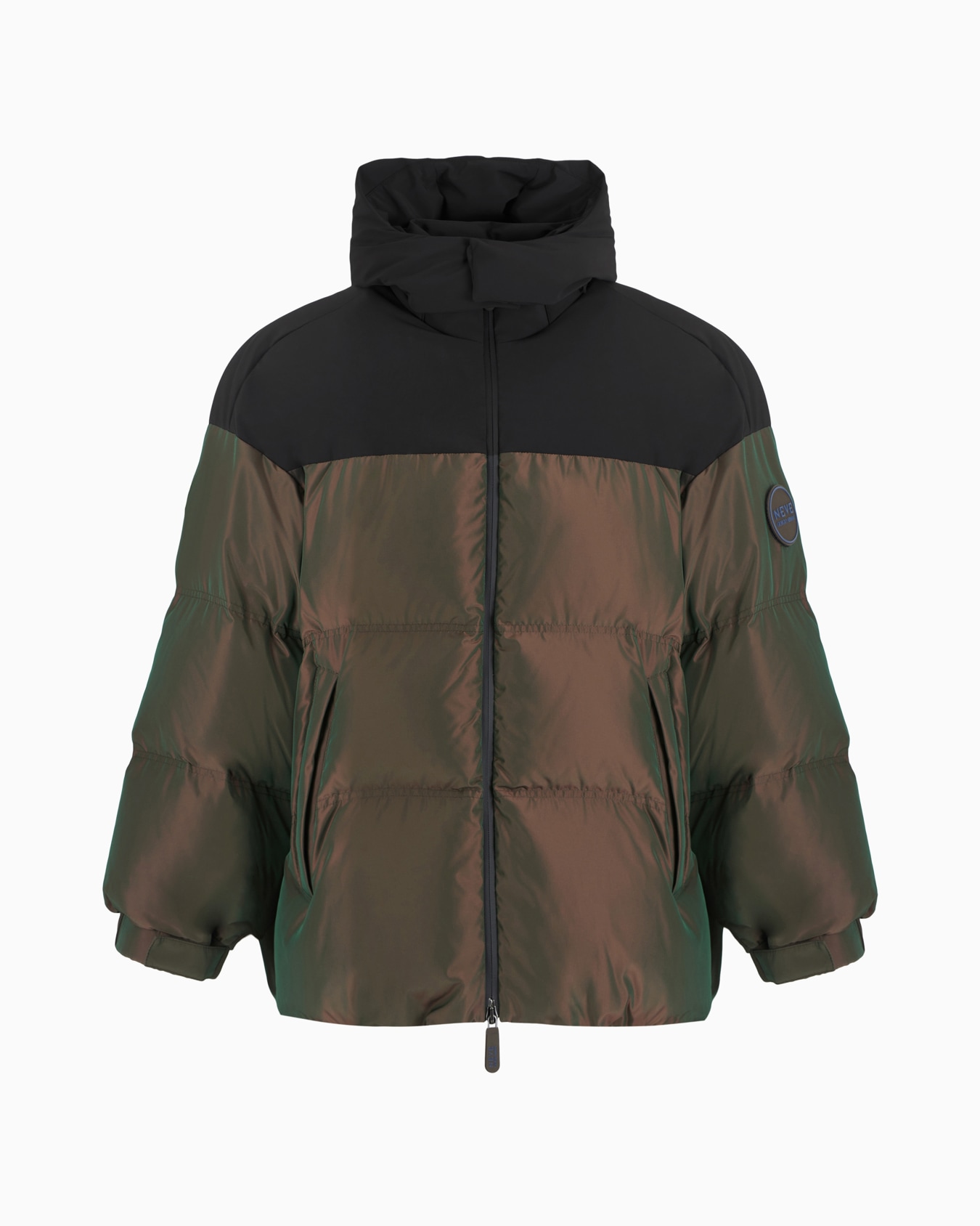 ジョルジオ アルマーニ ネーヴェ フード付きダウンジャケット イリデ