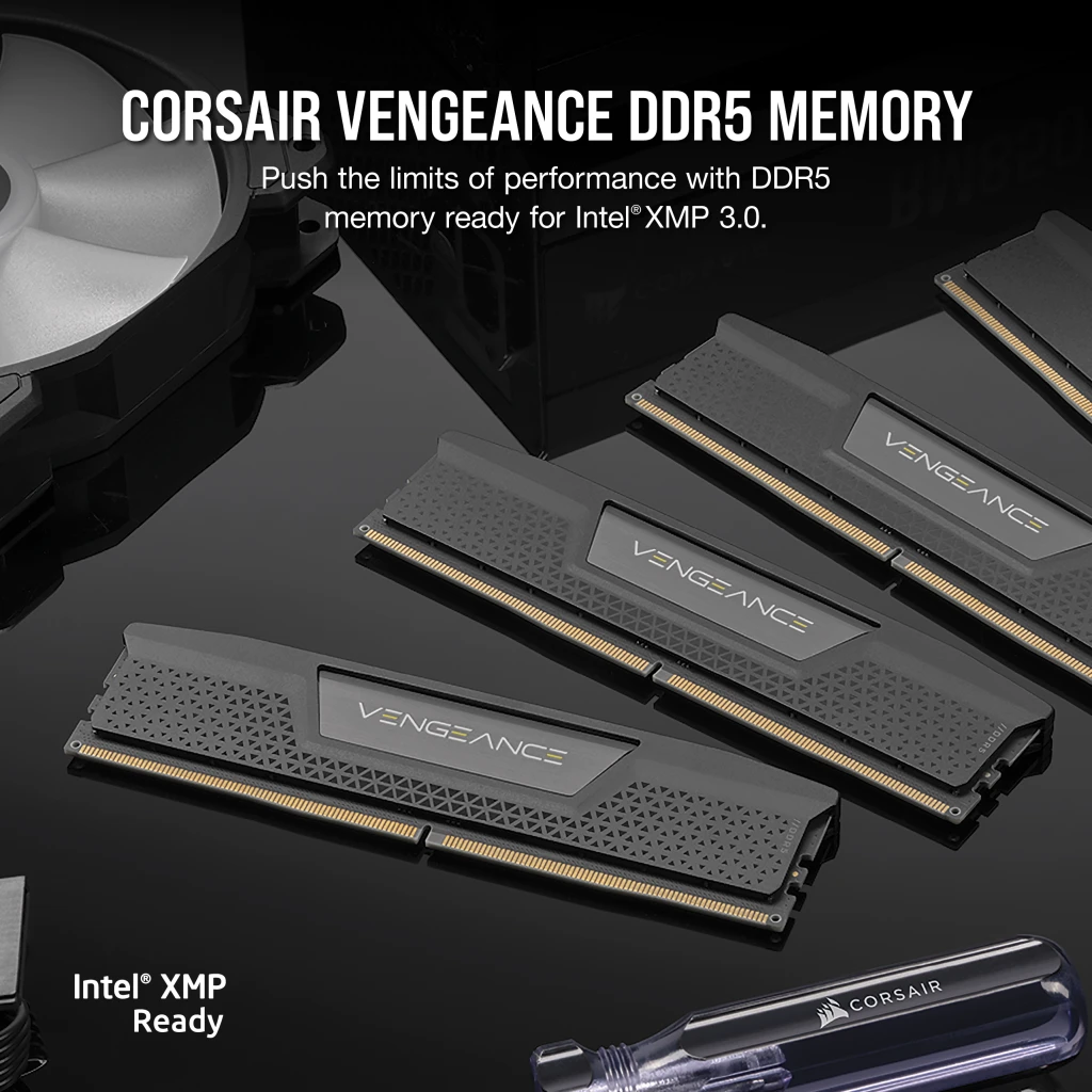 VENGEANCE® 32GB (1x32GB) DDR5 DRAM 5200MT/s CL40 AMD EXPO & Intel