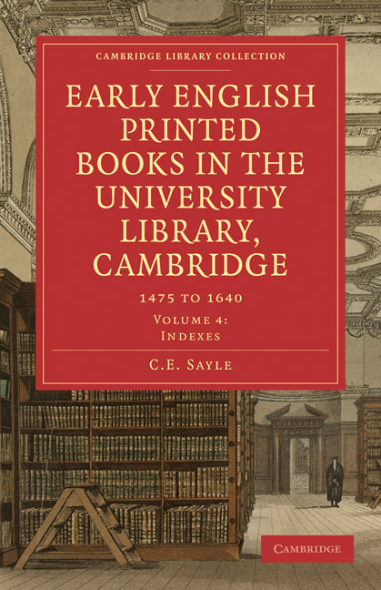 The Cambridge Bibliography of English Literature Volume 4