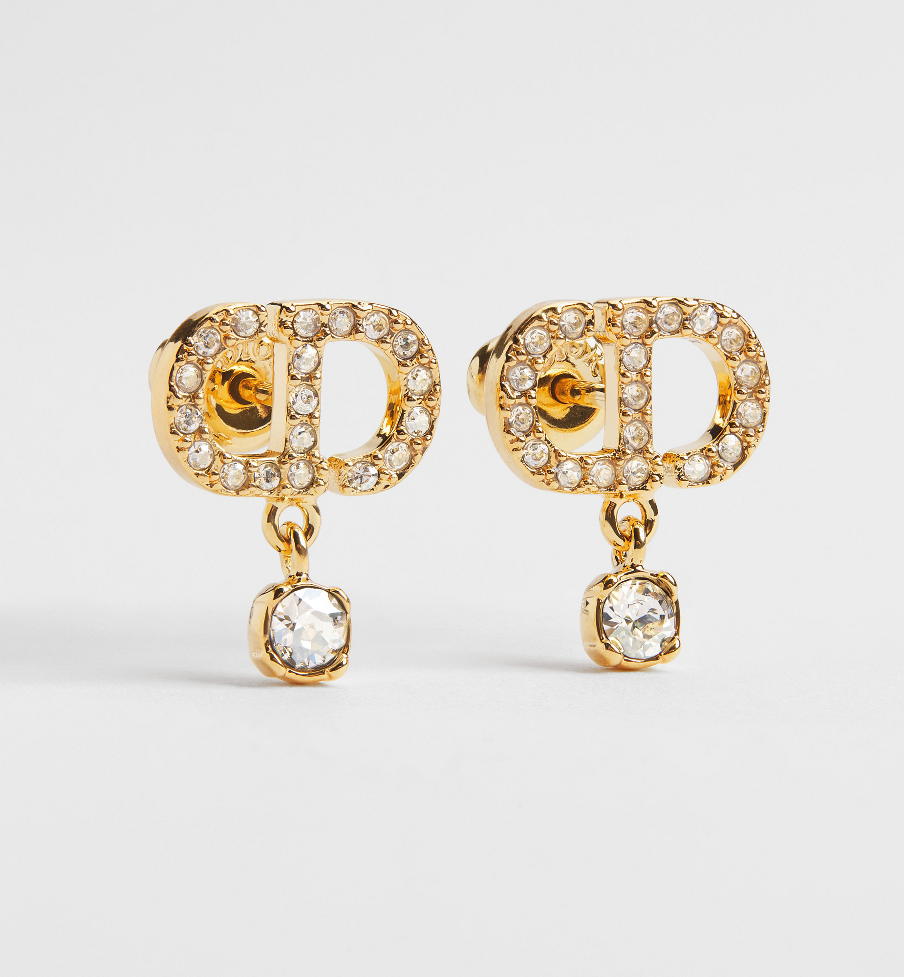 DIOR | Petit CD ピアス メタル & クリスタル