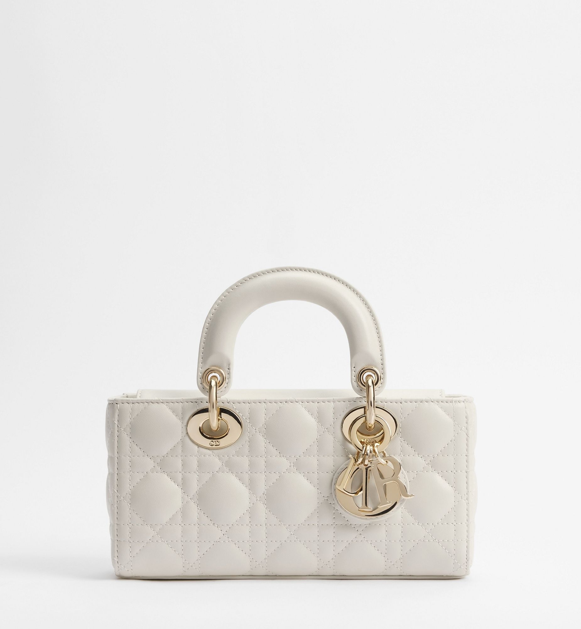 Small Lady D-Joy Bag Latte Cannage Lambskin | DIOR