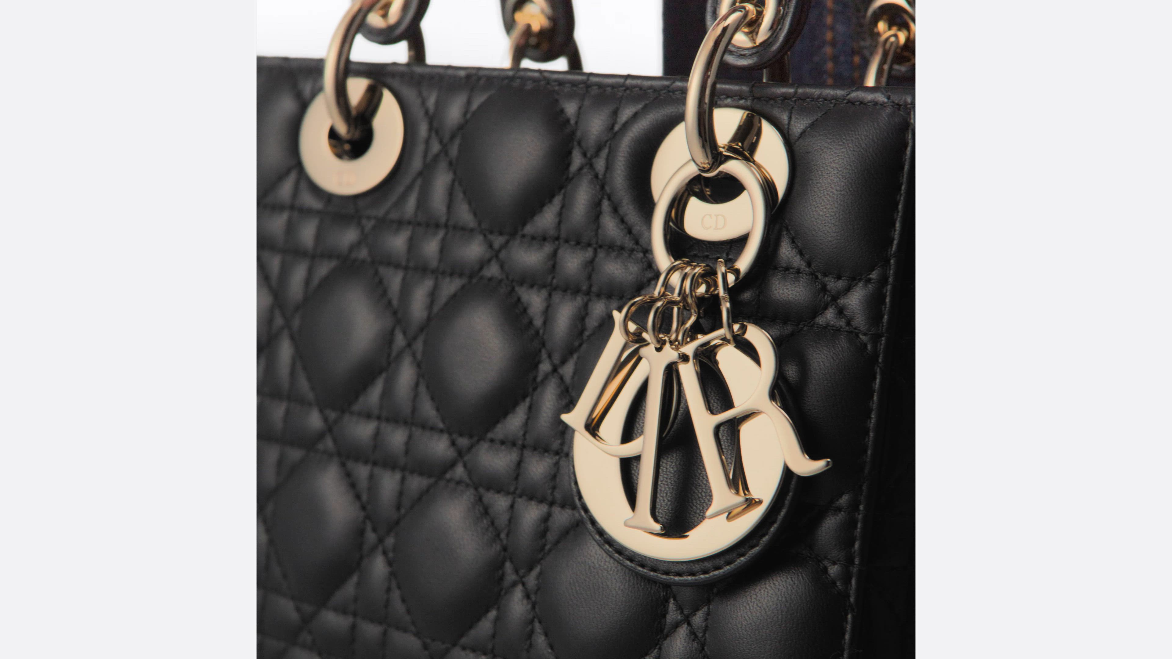 DIOR | Lady Dior My ABCDior バッグ スモール カナージュ ラムスキン