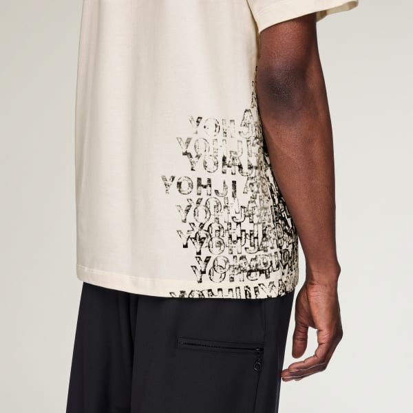 adidas Y-3 GFX SHORT SLEEVE TEE - White | Free Shipping with adiClub