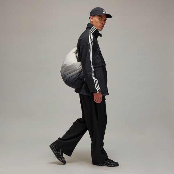 adidas Y-3 3-Stripes Nylon Shell 1/2 Zip Jacket - Black | Free