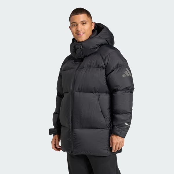 adidas MYSHELTER Climawarm Down Parka - Black | Free Shipping with