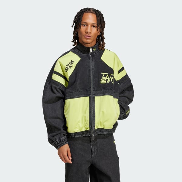adidas Adilenium Season 2 Moto Denim Jacket - Black | Free
