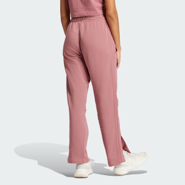 adidas ALL SZN French Terry 3-Stripes Straight Leg Pants - Pink