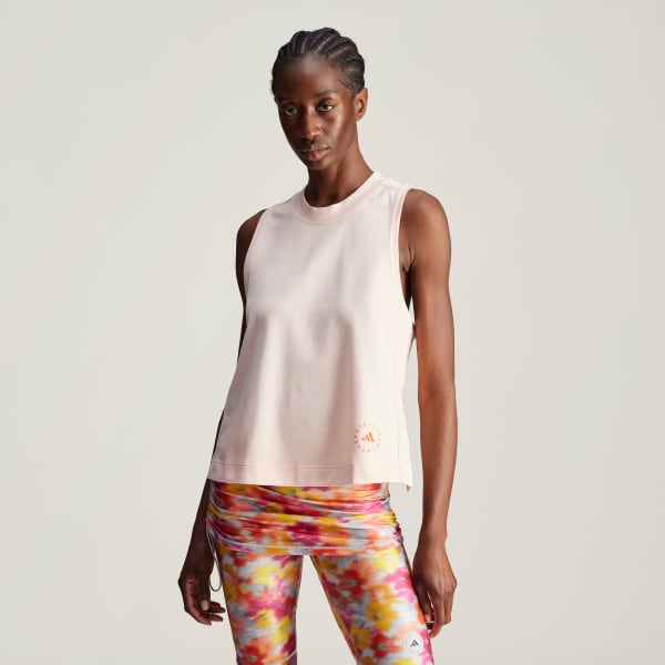 adidas by Stella McCartney ロゴ タンクトップ - ピンク | アディダス