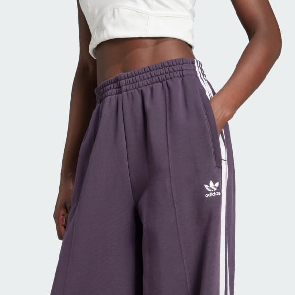 アディダス スリーストライプス ルーズ フレンチテリー ワイドレッグ