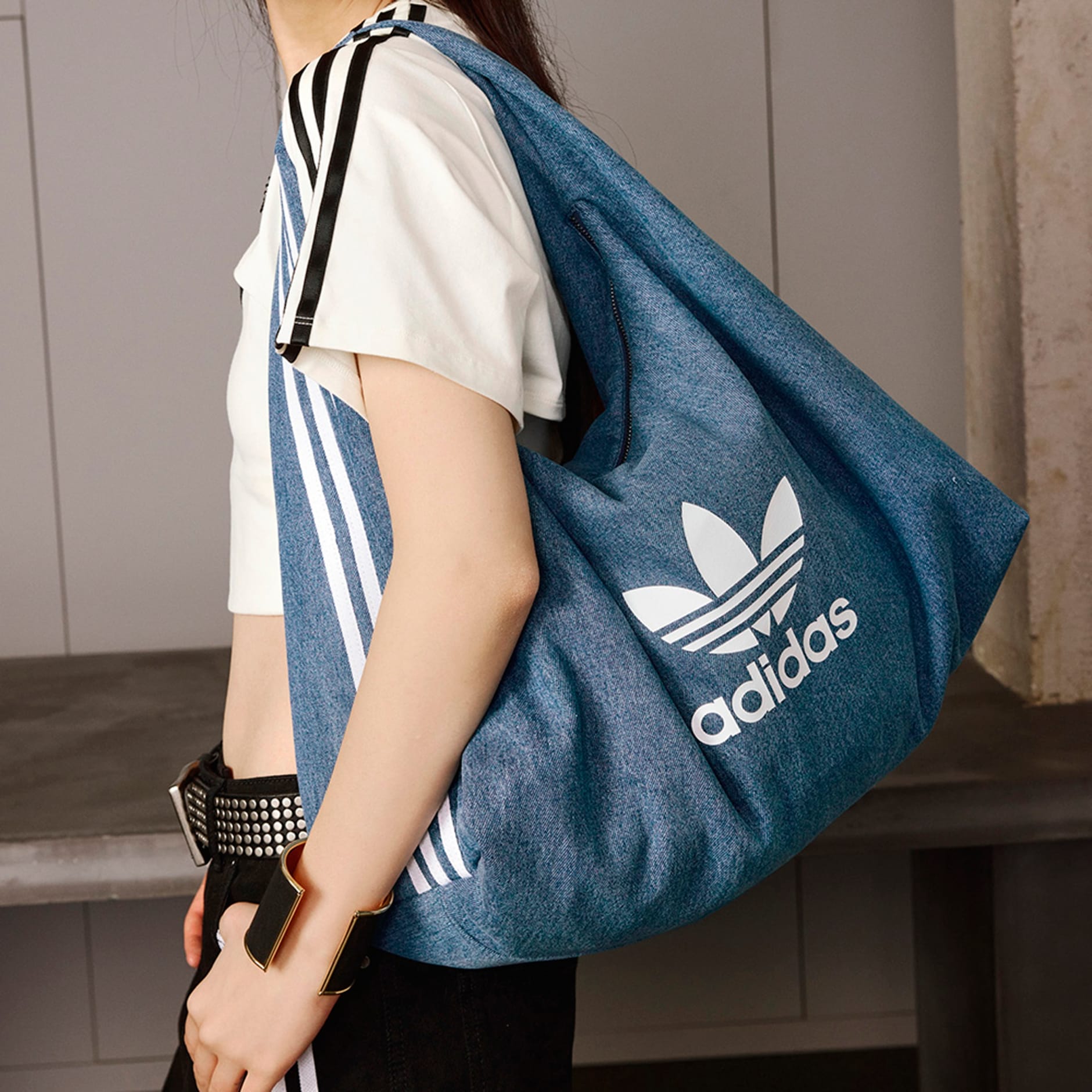 Always Original Denim Shoulder Bag - Blue | adidas Hong Kong
