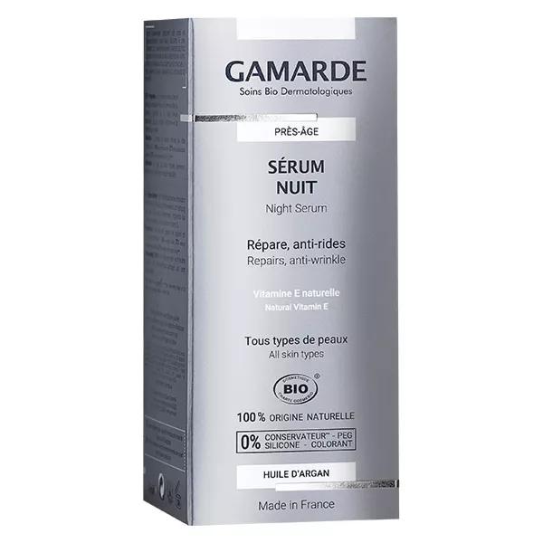 Gamarde Près-Âge Sérum Nuit Bio 30ml | Prix Discount