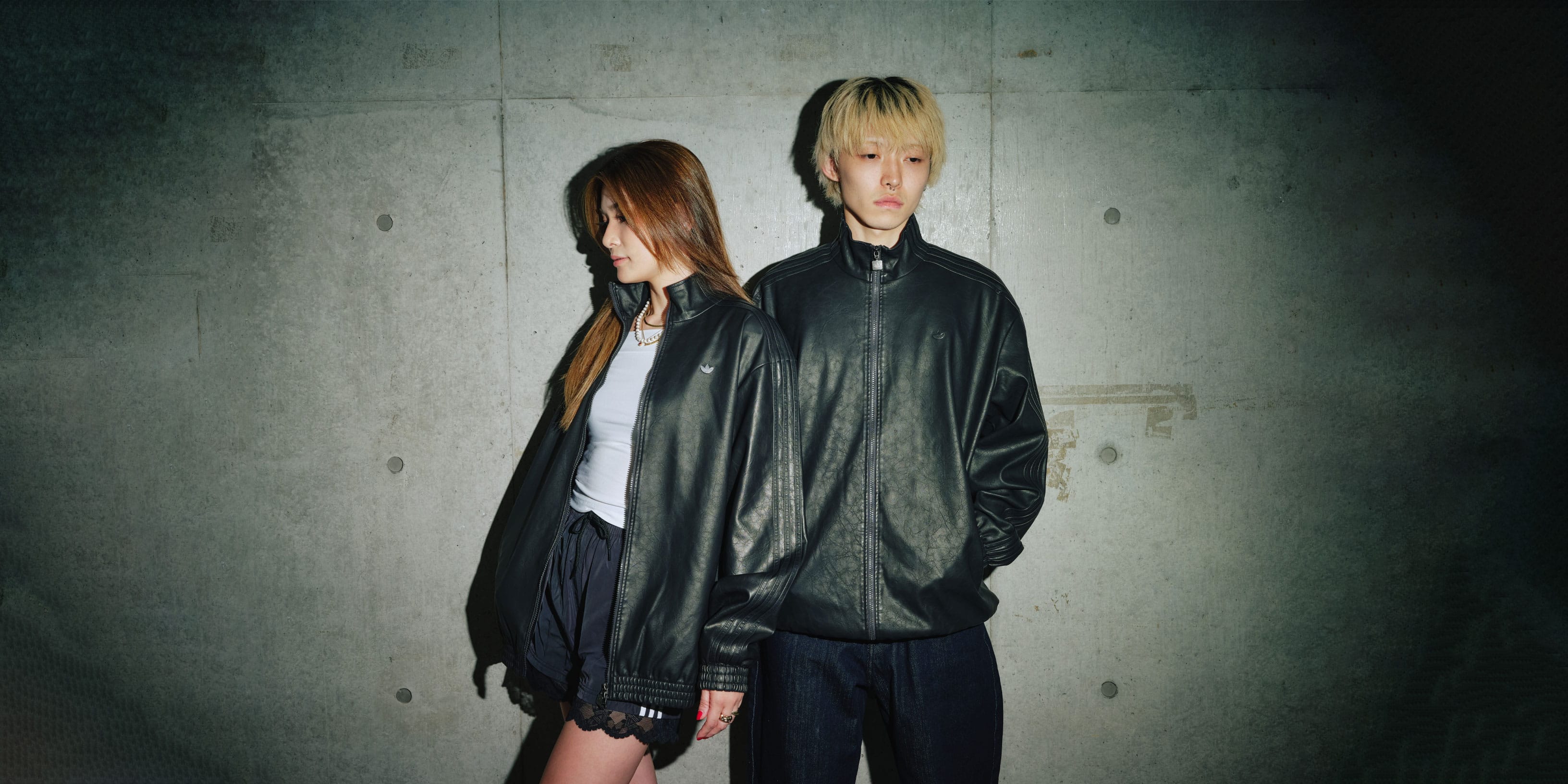 adidas Pleather Firebird Oversized Tracktop | atmos（アトモス