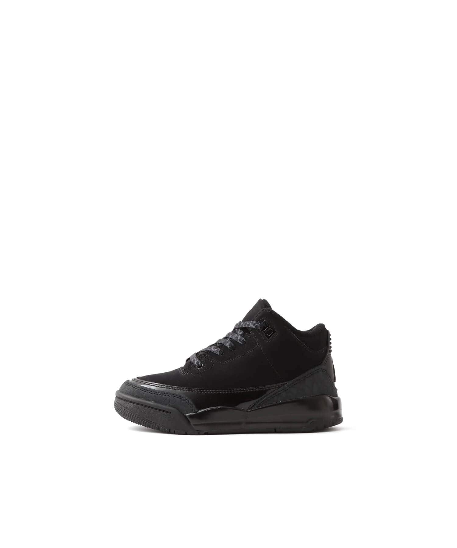 JORDAN BRAND JORDAN 3 RETRO (PS) BLACK/DARK CHARCOAL-WHITE