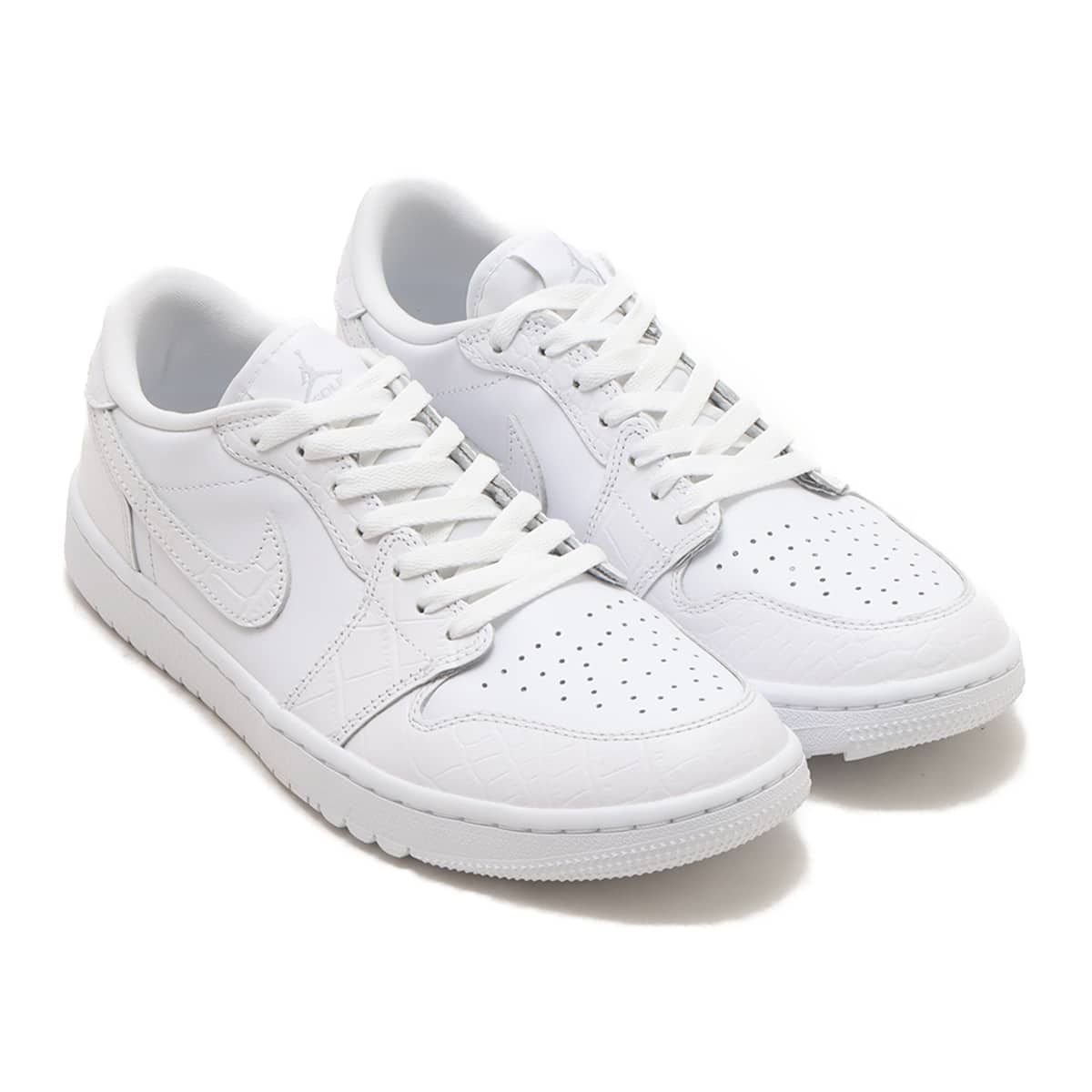 JORDAN BRAND AIR JORDAN 1 LOW G WHITE/WHITE-PURE PLATINUM