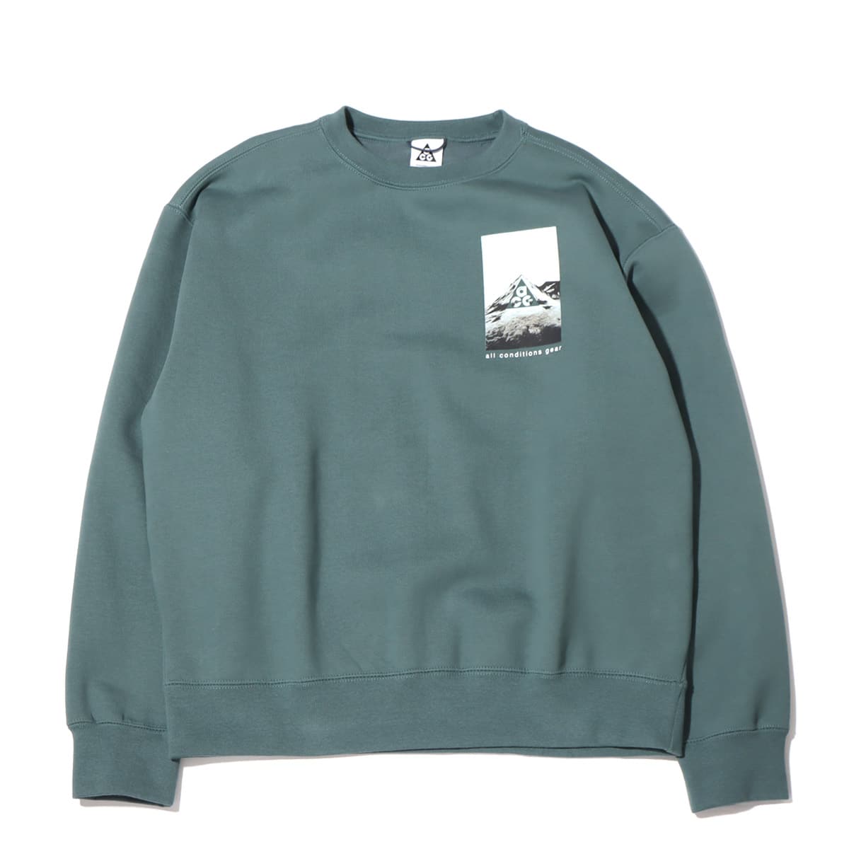 NIKE AS U ACG TF FLC GPX CREW MINERAL SLATE/THUNDER BLUE 21HO-I