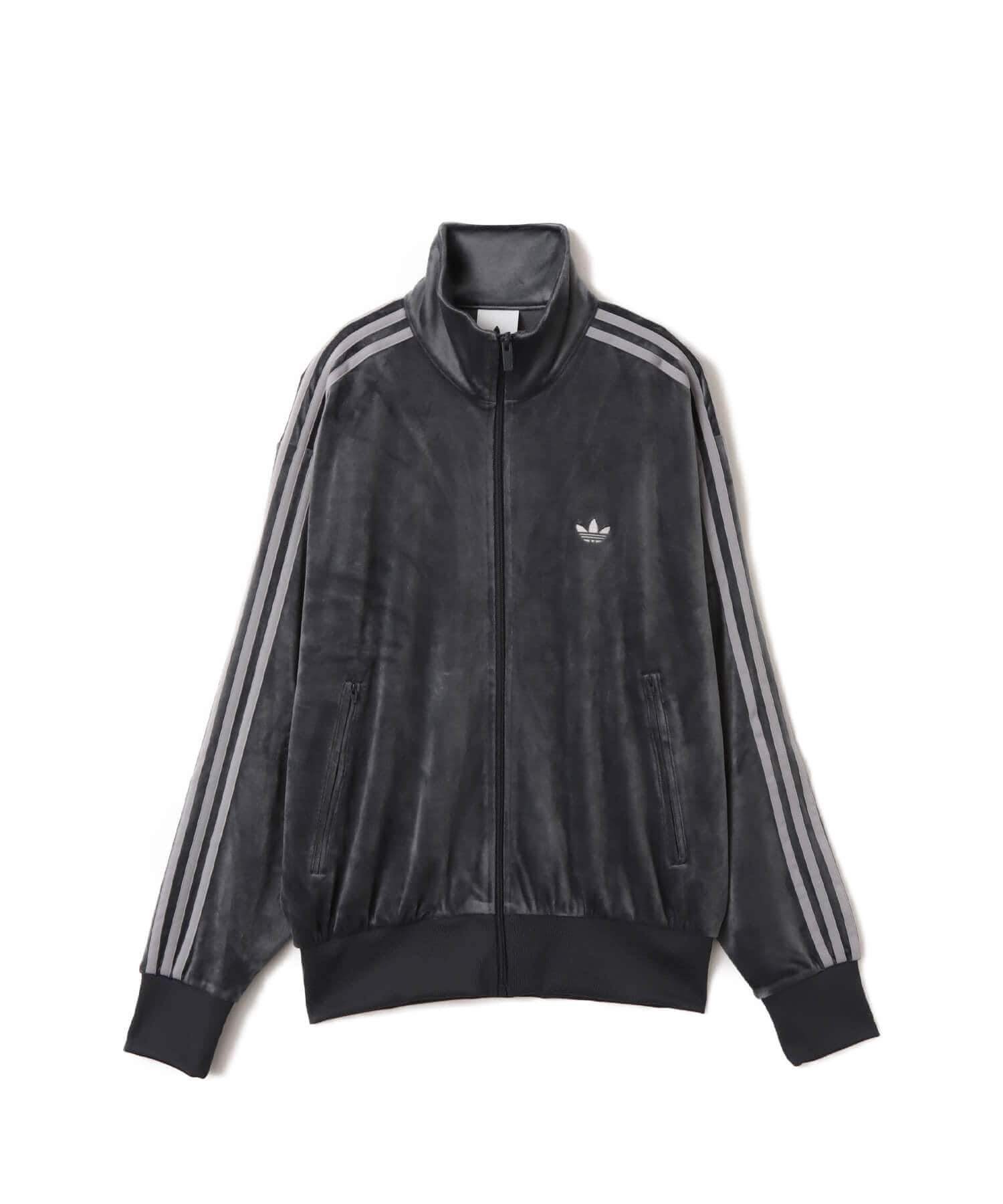 adidas FIREBIRD VELOUR TRACK TOP ダークグレー（アディダス