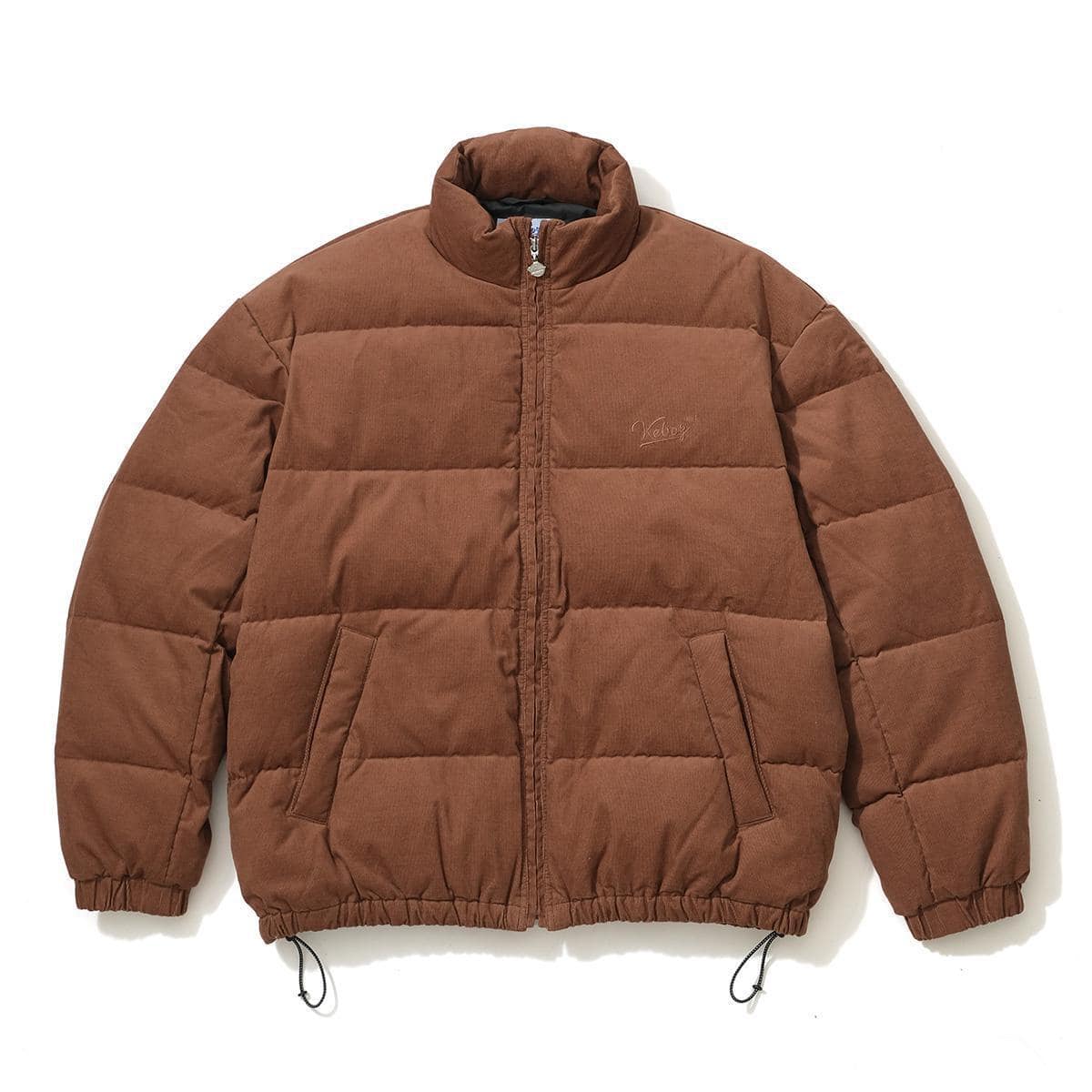 KEBOZ CORDUROY DOWN JACKET LIGHT BROWN 23FA-I（ケボズ コーデュロイ