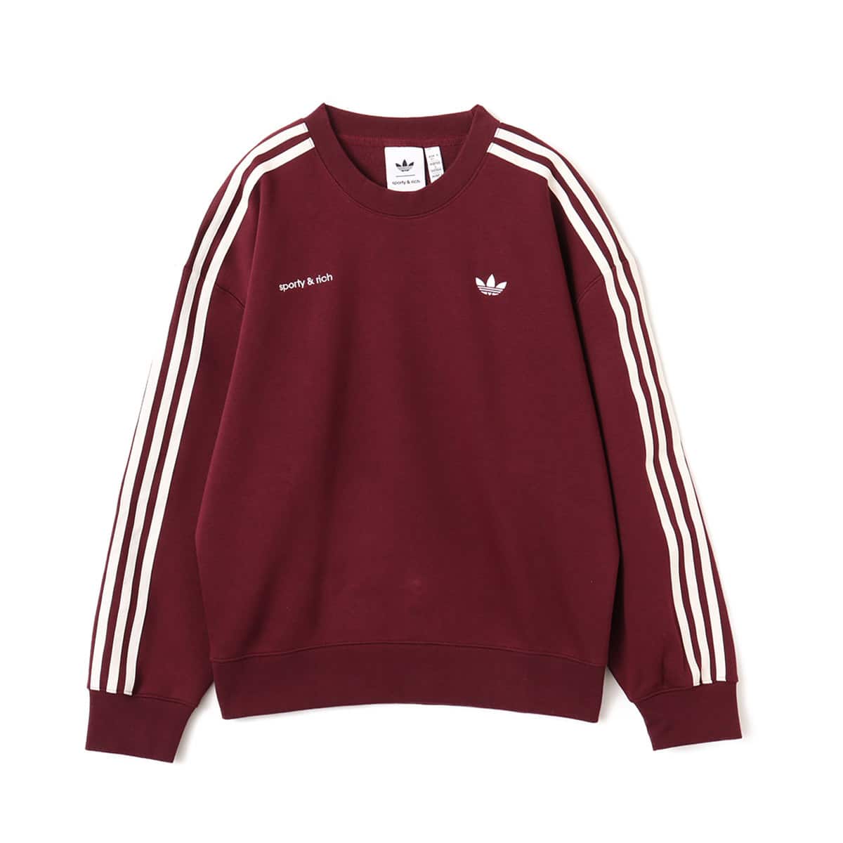 adidas SPORTY & RICH SWEATSHIRT マルーン（アディダス スポーティー