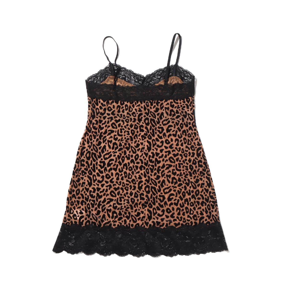 ANNA SUI NYC ベロア風 レオパード キャミソール BROWN（アナスイ