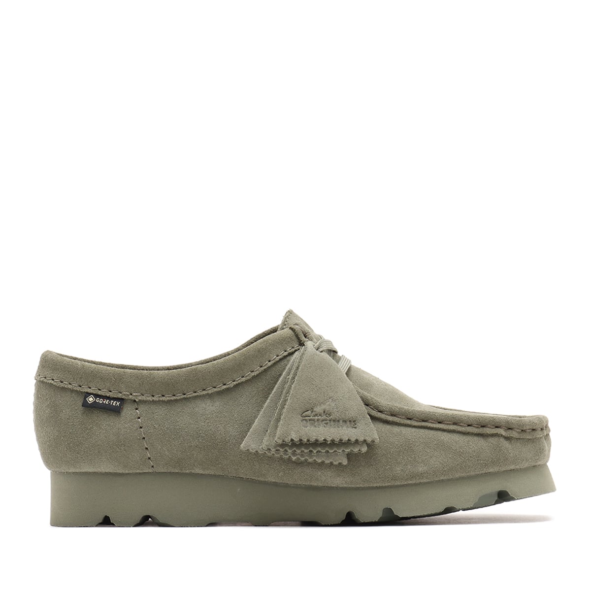 CLARKS Wallabee.GTX Khaki/Green Sde Khaki/Green Sde （クラークス