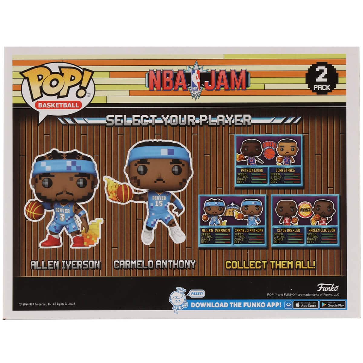 FUNKO Pop! NBA JAM: Nuggets- Allen Iverson/Camelo Anthony 2PK