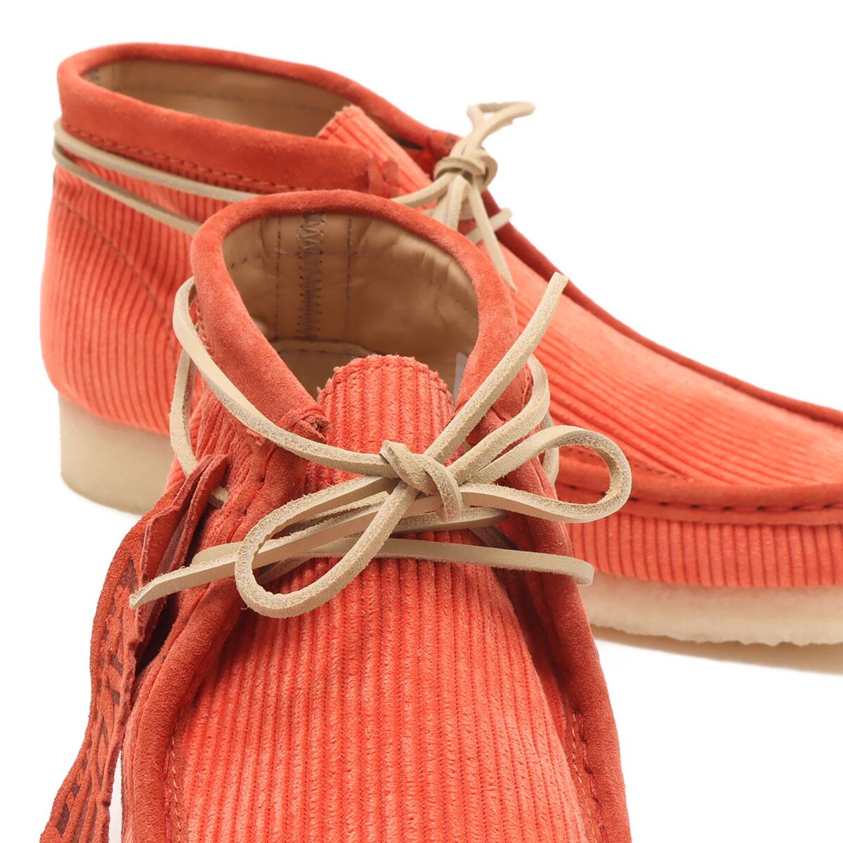 Clarks Wallabee Boot Coral Cord（クラークス ワラビー ブーツ-レッド