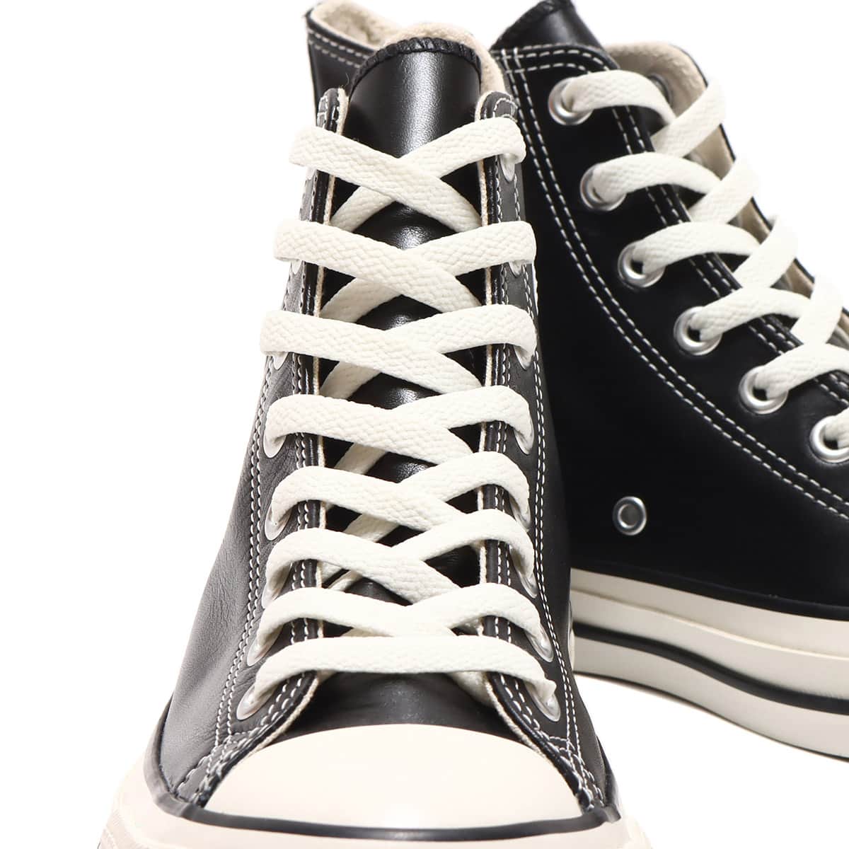 CONVERSE AS (R) OLIVE GREEN LEATHER HI BLACK（コンバース